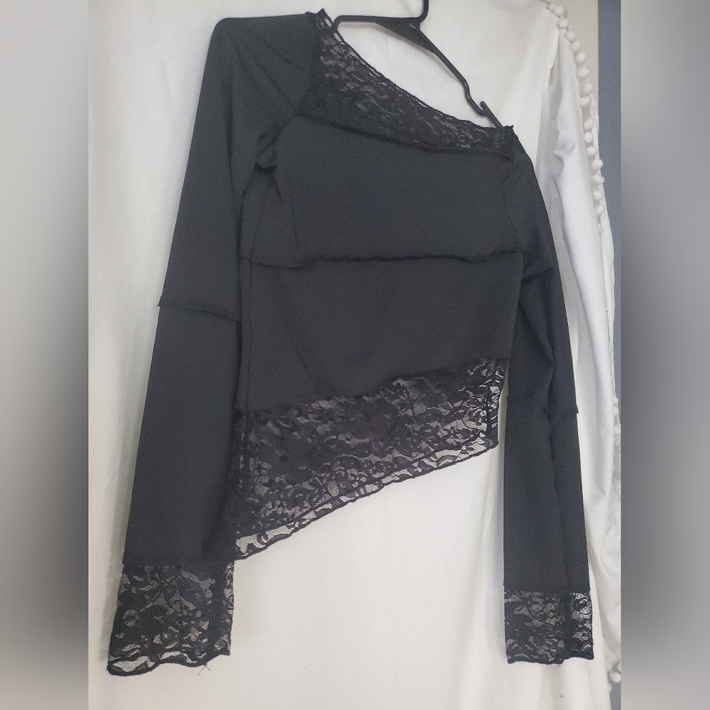 Women's Long Sleeve Asymmetric Blouse